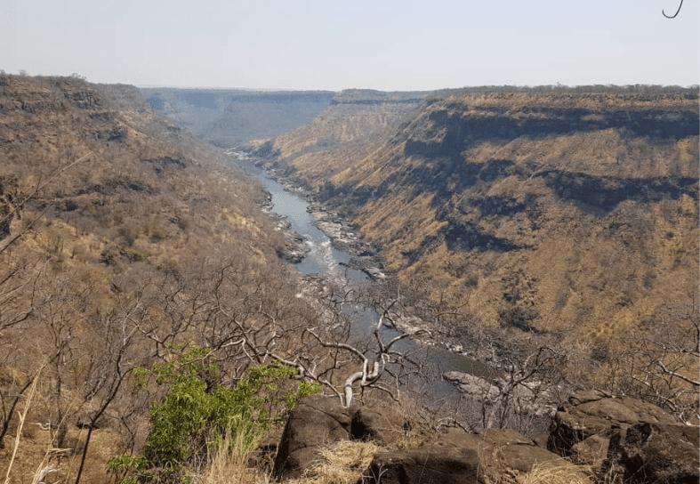 A view of the Batoka Gorge in Zimbabwe