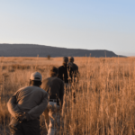 students on anti-poaching patrol of protected areas