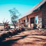 Front of the main building at wilderness camp