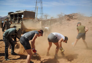 volunteers working in Namibia